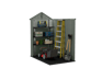 Caseta de exterior Darwin 4x6 125,8x184,5x205 y 2,2m2 - Verde 